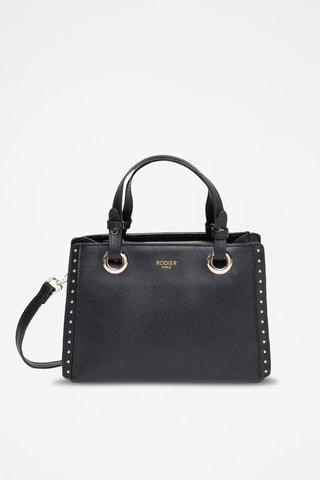 Sac à main en cuir Pearl - Noir