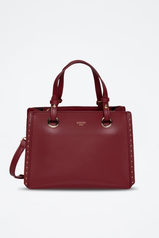 Sac à main en cuir Pearl - Bordeaux