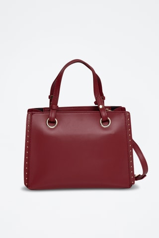 Sac à main en cuir Pearl - Bordeaux