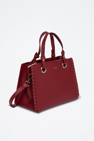 Sac à main en cuir Pearl - Bordeaux