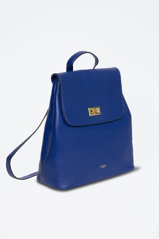 Sac à dos en croûte de cuir Pacha - Indigo