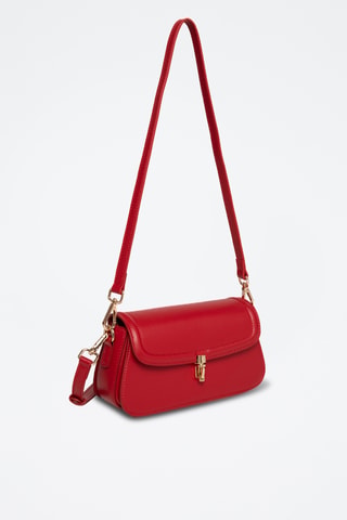 Sac bandoulière en cuir Alisier - Rouge