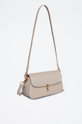 Sac bandoulière en cuir Alisier - Beige