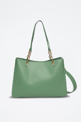 Sac porté épaule en cuir Nolian - Vert