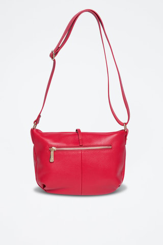 Sac bandoulière en cuir Figaro - Doré et rouge
