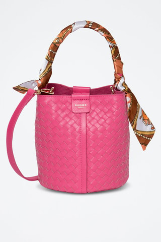 Sac seau en cuir Toundra - Rose