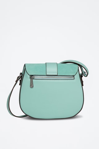 Sac bandoulière en croûte de cuir Cinq - Vert clair