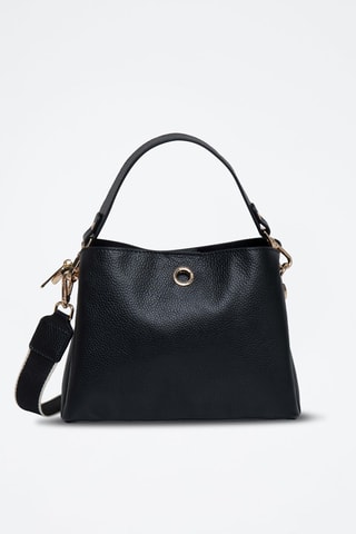 Sac à main en cuir Margarita - Noir