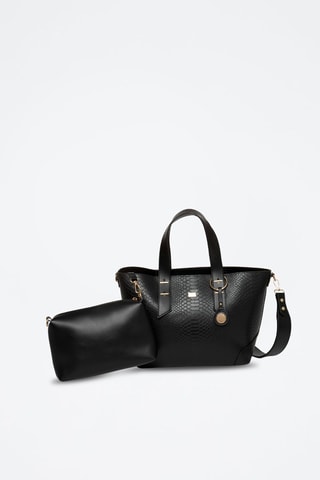 Sac à main London - Noir - Doré et noir