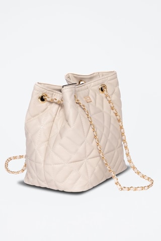 Sac seau Dome - Noir - Beige