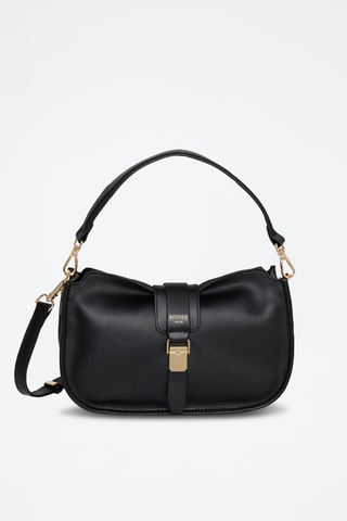 Sac bandoulière en cuir Orchidee - Noir
