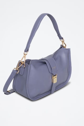 Sac bandoulière en cuir Orchidee - Bleu