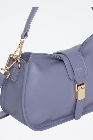 Sac bandoulière en cuir Orchidee - Bleu