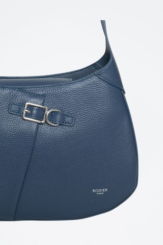 Sac bandoulière en croûte de cuir Epic - Bleu