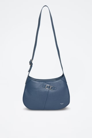 Sac bandoulière en croûte de cuir Epic - Bleu