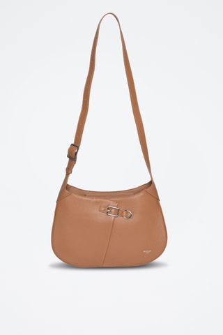 Sac bandoulière en croûte de cuir Epic - Marron