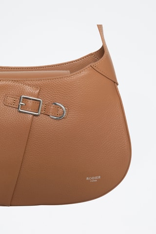 Sac bandoulière en croûte de cuir Epic - Marron