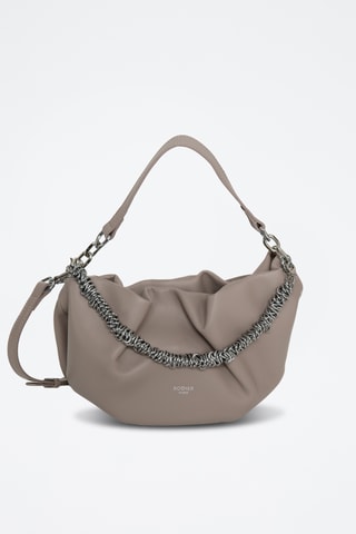 Sac à main en croûte de cuir Chill - Taupe