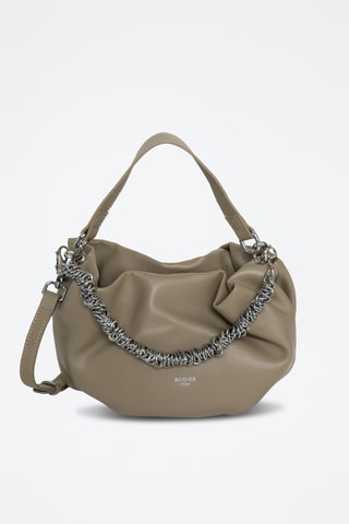 Sac à main en croûte de cuir Chill - Vert