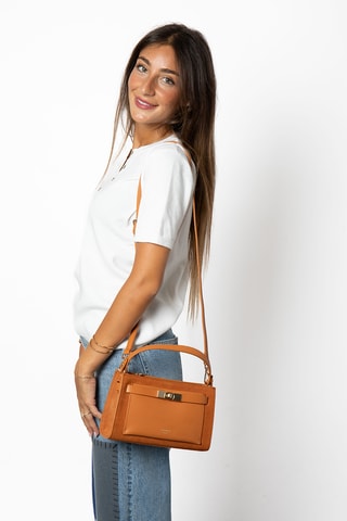 Sac à main en croûte de cuir Montaigne - Rose