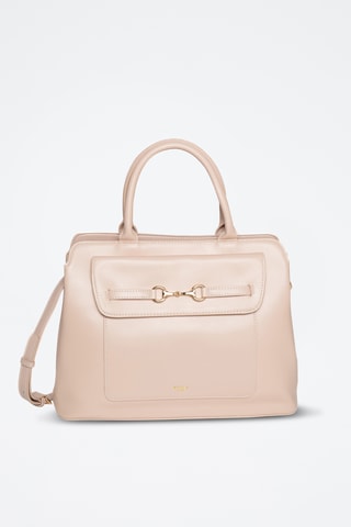 Sac à main en croûte de cuir Saint Louis - Jaune