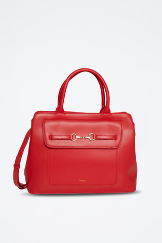 Sac à main en croûte de cuir Saint Louis - Rouge