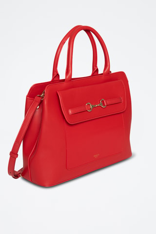 Sac à main en croûte de cuir Saint Louis - Rouge