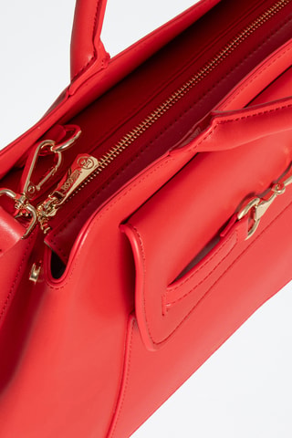 Sac à main en croûte de cuir Saint Louis - Rouge