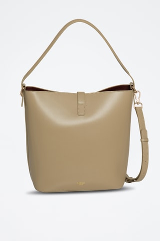 Sac seau en cuir Braga - Marron