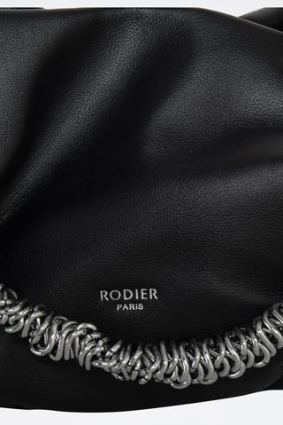 Sac à main en croûte de cuir Chill - Noir
