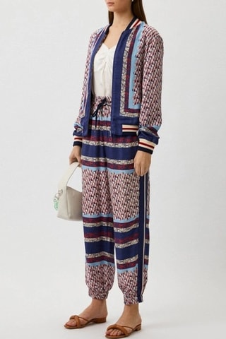 Pantalon taille haute - Bleu - Pinko