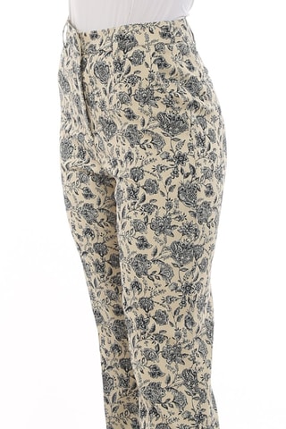 Pantalon taille haute - Bleu foncé et beige - Pinko