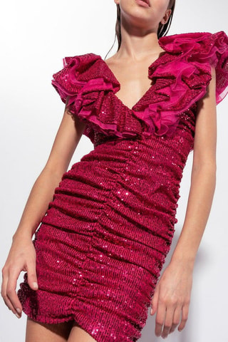 Robe drapée - Grenat - Pinko