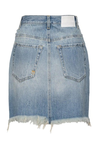 Jupe trapèze en jean - Bleu clair - Pinko