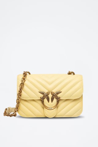 Sac bandoulière en cuir - Jaune