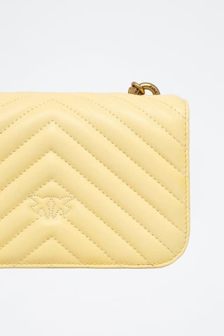 Sac bandoulière en cuir - Jaune