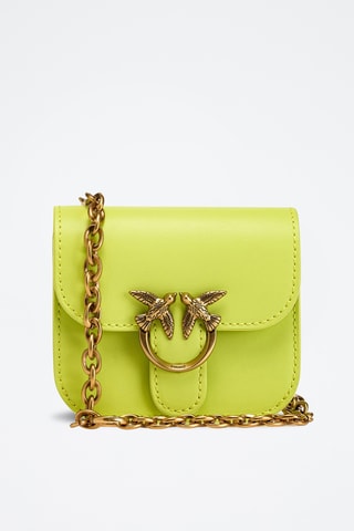 Sac bandoulière en cuir - Jaune