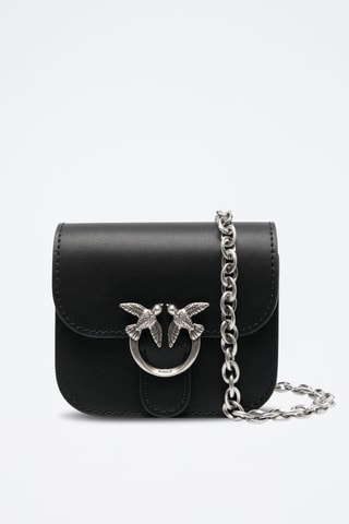 Sac bandoulière en cuir - Noir
