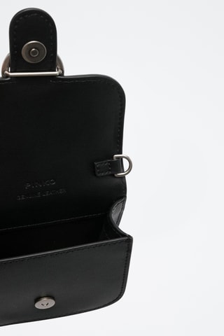 Sac bandoulière en cuir - Noir