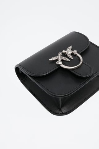 Sac bandoulière en cuir - Noir