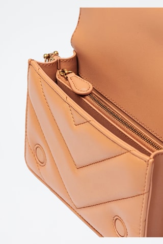 Sac bandoulière en cuir - Camel