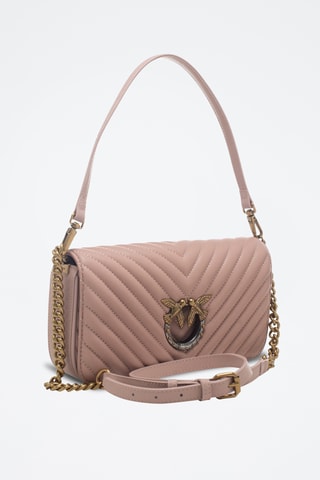 Sac bandoulière en cuir - Rose
