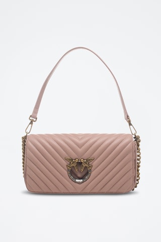 Sac bandoulière en cuir - Rose