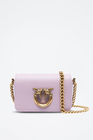 Sac bandoulière en cuir - Lilas