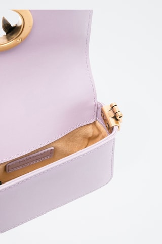 Sac bandoulière en cuir - Lilas