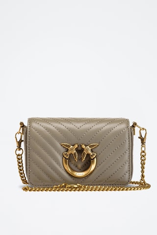 Sac bandoulière en cuir - Beige