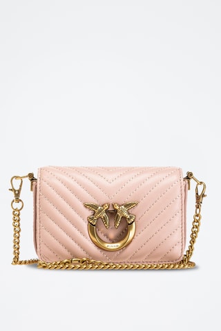 Sac bandoulière en cuir - Rose