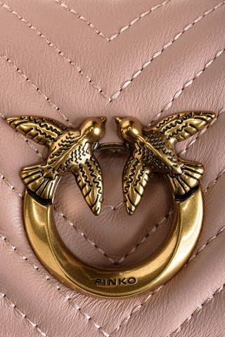 Sac bandoulière en cuir - Rose