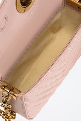 Sac bandoulière en cuir - Rose