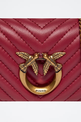 Sac bandoulière en cuir - Rouge